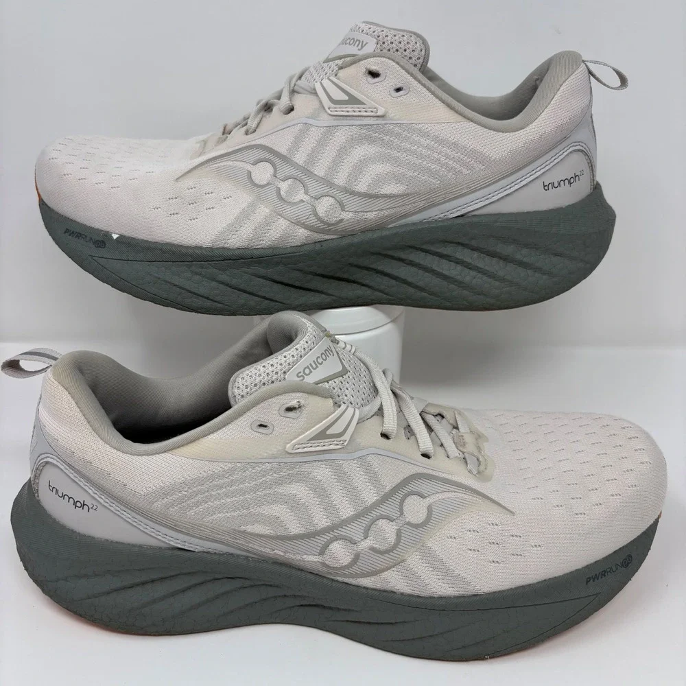 Saucony Triumph 22 Men's Size 11 Fog Grey Running Shoes (S20964-250)